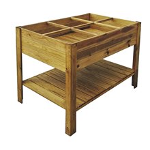 Mesa huerto de madera 120x80x88 Gardiun