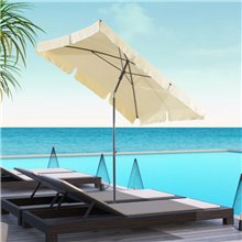 Sombrilla de aluminio y poliester beige Outsunny