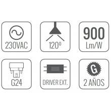 4 Bombillas LED de 15W
