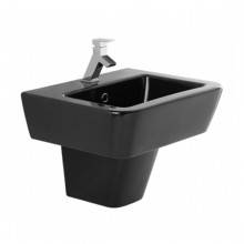 Semipedestal Advance Negro de Lavabo