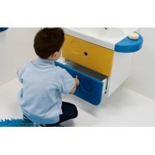 Jabonera para lavabo WCKIDS 43 con orificios para accesorios