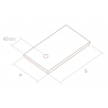Plato de ducha Elements B10