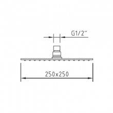 Rociador Slim Inox Air 25x25