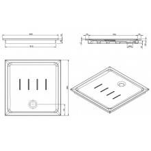Plato extraplano Waterline 90 Encastre Unisan Sanindusa