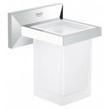 Jabonera de cristal y Soporte de pared Grohe Veris
