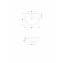 Lavabo semiencastrado Gala Elia 55 x 45,5 cm