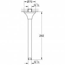 Brazo de ducha de techo Grohe Grandera
