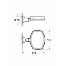Jabonera cerámica con Soporte de pared Grandera Grohe