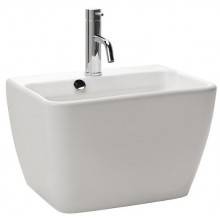 Lavabo mural Emma Square 48x37,5cm pedestal