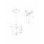 Lavabo redondo con pedestal Smart 55x45cm
