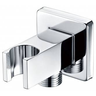 Salida de flexo y soporte de ducha cuadrado CR Imex