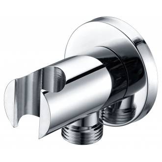 Salida de flexo y soporte de ducha circular CR Imex