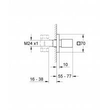Llave de paso con diversidad de montaje Grohe...