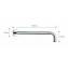 Brazo de ducha 37cm Imex