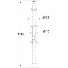 Barra de ducha Grohe de 114 cm