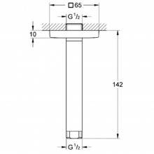 Brazo de techo para ducha de 15,1 cm Grohe...