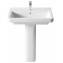 Lavabo con pedestal Dama 65x46cm Roca