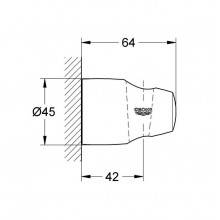 Soporte mural para ducha Grohe Movario