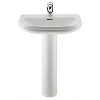 Lavabo con pedestal Dama Retro 63x50,5cm Roca