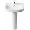 Lavabo con pedestal Debba 65x48cm Roca