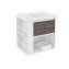 Mueble con lavabo resina 60cm Blanco-Fresno/Blanco B-Smart BATH+