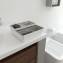Mueble con lavabo resina 80cm Blanco-Fresno/Gris B-Smart BATH+