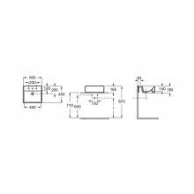 Lavabo semiencastrado Diverta 50x45cm Roca