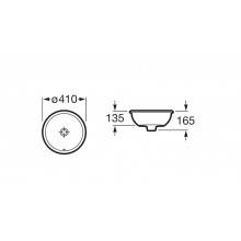 Lavabo de encimera Foro ø 41cm Roca