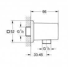 Codo de salida de ducha Grohe Allure Brilliant