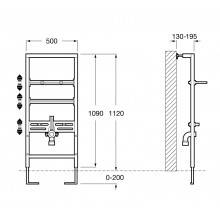 Soporte Duplo Lavabo Roca