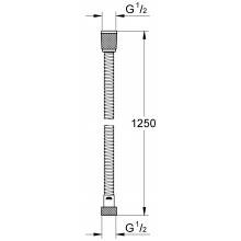 Flexo 1,25 m Grohe Rotaflex Metal Longlife