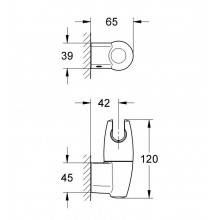Soporte mural para ducha Grohe Movario