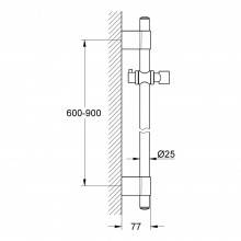 Barra de ducha de 90 cm Grohe Rainshower