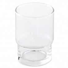 Soporte con Vaso de cristal Essentials Cube Grohe