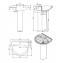Lavabo con pedestal BENISSA