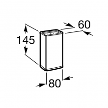 Vaso de pared Select Roca