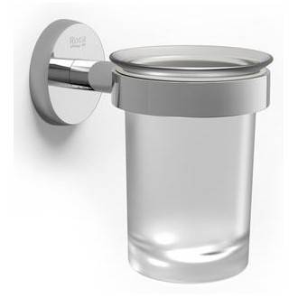 Portavaso y vaso de pared Twin Roca
