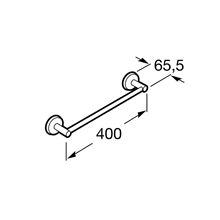 Toallero lavabo 40,2cm Twin Roca