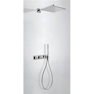 Kit de ducha termost&aacute;tico 2 v&iacute;as TRES C