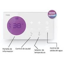 Kit de ducha termostático electrónico TRES R