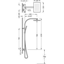 Columna de ducha TRES SLIM