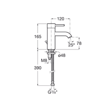 Grifo de lavabo con tragacadenilla Lanta Roca