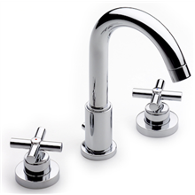Grifo de lavabo bimando caño giratorio Loft Roca