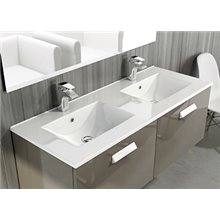 Lavabo encimera THIN 2 senos