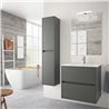Mueble 71cm Gris Mate de 2 cajones SALGAR NOJA