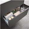 Mueble 71cm Gris Mate de 2 cajones SALGAR NOJA