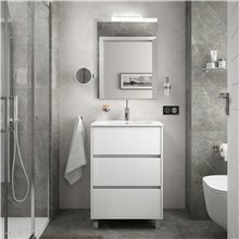 Mueble 61cm Blanco Brillo 3 cajones SALGAR ARENYS