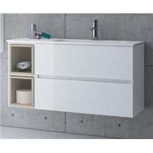 Mueble 80+25 cm 2 cajones huecos SALGAR FUSSION LINE