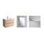 Conjunto ba&ntilde;o SALGAR FUSSION LINE 600 Natural