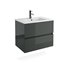 Conjunto ba&ntilde;o SALGAR FUSSION LINE 700 Gris Brillo